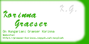 korinna graeser business card